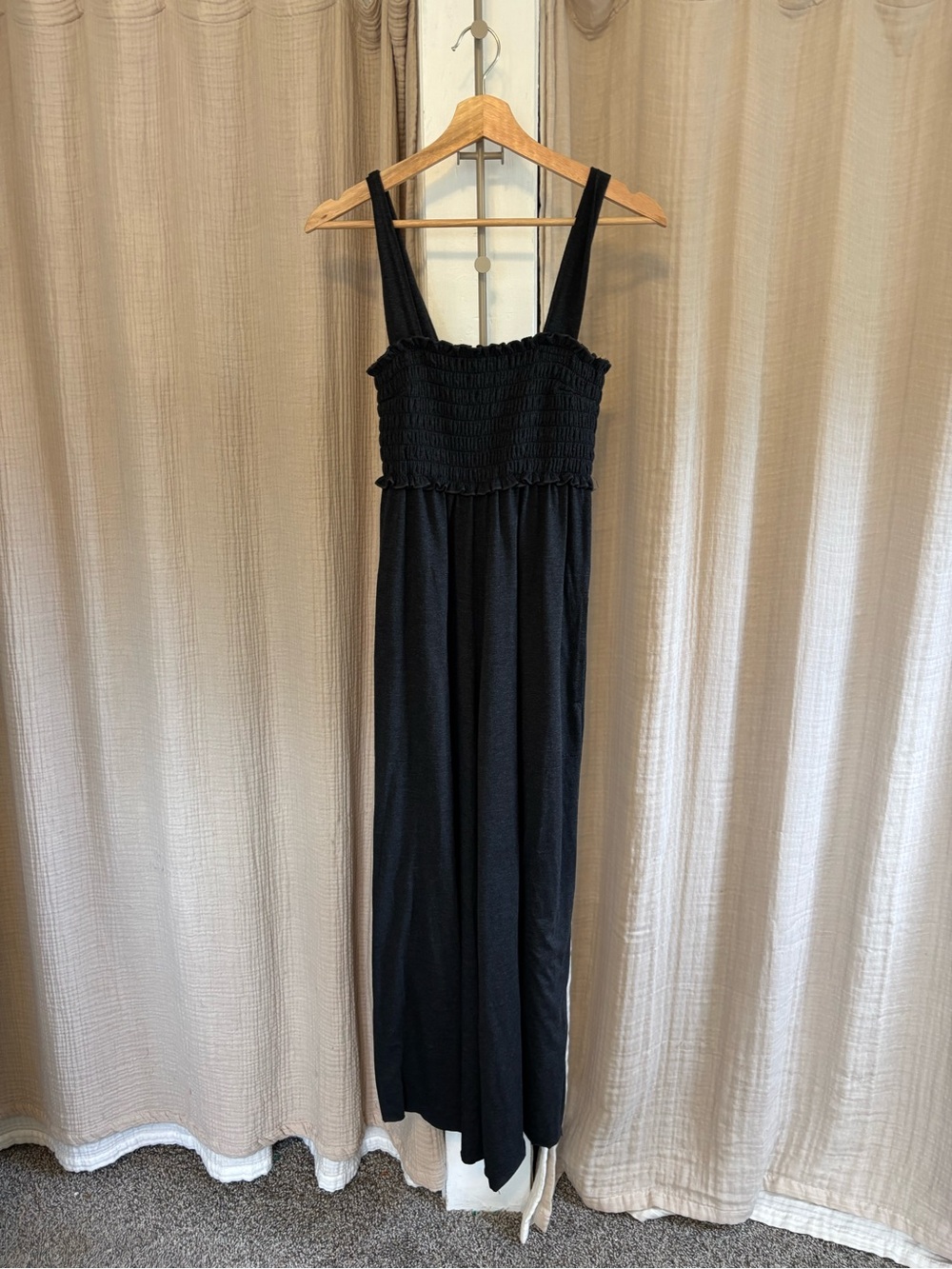 Natural Life Smocked Wide Leg Jumpsuit- XS - Picture 2 of 9